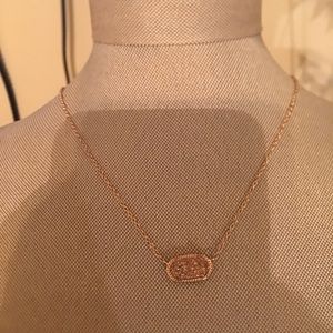 Kendra Scott Elise Pendant Necklace (Rose Gold)